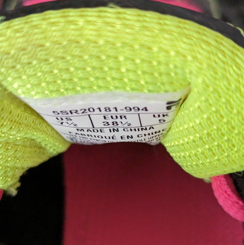 Fila Women's Tennis Shoes DLS Foam, Fushia/Black, Size 7.5, New🌹 - Picture 3 of 5